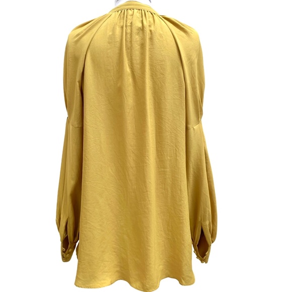 NWOT ELIZABETH AND JAMES TIE FRONT TUNIC A LINE POET'S BLOUSE - Picture 5 of 12